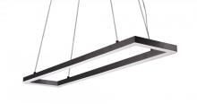 Kuzco Lighting Inc PD61242-BK - Piazza - Rectangular Pendant with Powder Coated Extruded Aluminum