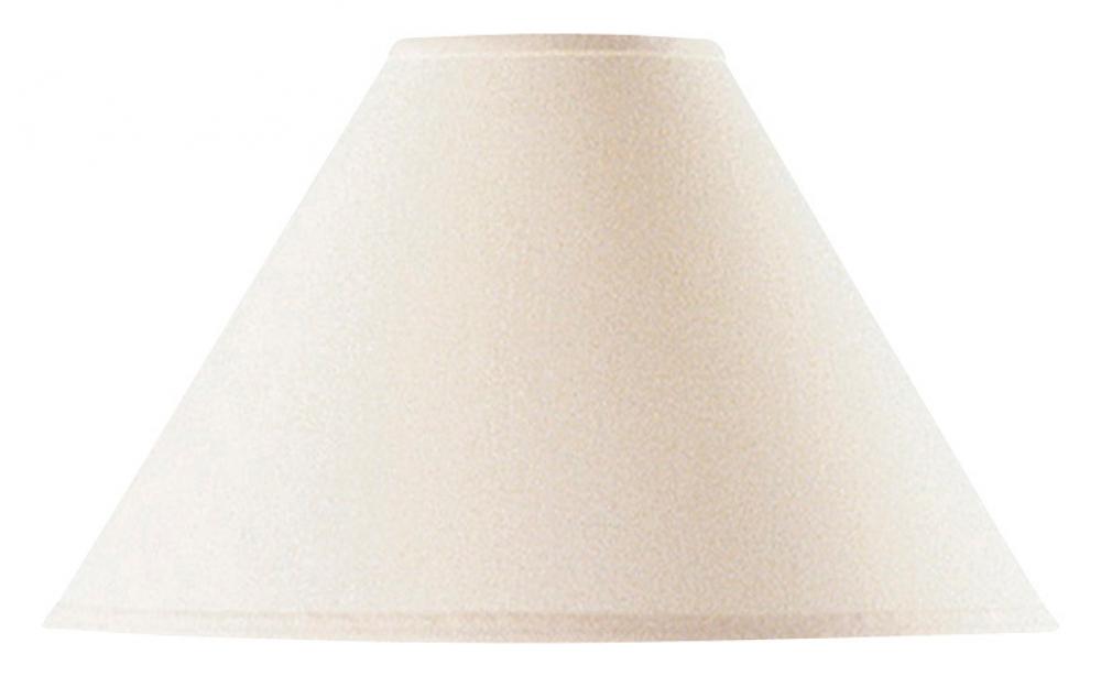 10" Tall Eggshell Fabric Shade