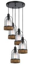 CAL Lighting FX-3584-5 - 60W X 5 Beacon Pendant Fixture(Edison Bulbs Not included)