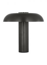 Visual Comfort & Co. Modern Collection SLTB26627BZ - Sean Lavin Louver 1-light dimmable LED medium table lamp with dark bronze finish