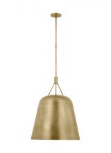 Visual Comfort & Co. Modern Collection SLPD26927NB - Sean Lavin Sospeso 1-light dimmable LED tapered extra large pendant with natural brass finish