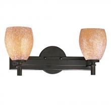 Minka George Kovacs P5112-617 - Two Light Bronze Carmel Art Glass Vanity