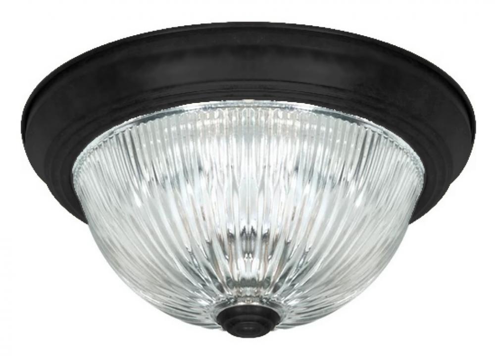 IFM211MBK-RGC, 2 Light Flush Mount, Black Finish