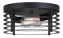 Canarm IFM779B13BK - Alder 2 Light Flush Mount, Black Finish