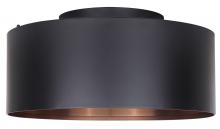 Canarm IFM440B16BK - Oxyura 2 Light Flush Mount, Black Finish