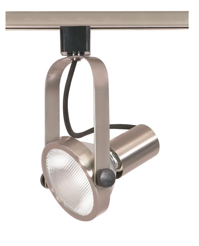 1 Light - PAR30 - Track Head - Gimbal Ring - Brushed Nickel Finish