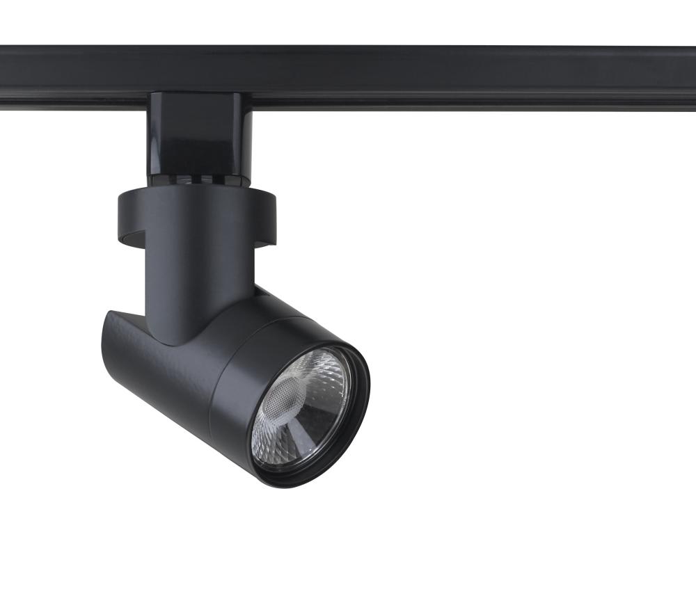 LED 12W Track Head - Barrel - Black Finish - 24 Degree Beam