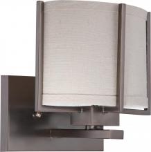 Nuvo 60/4041 - 1-Light Vanity Light Fixture in Hazel Bronze Finish with Khaki Shade and (1) 13W GU24 Lamp Included