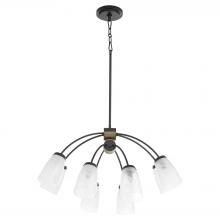 Quorum 6077-8-59 - Arpeggio 8 Light Chandelier, Matte Black