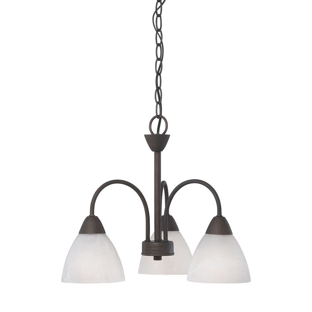 Thomas - Tia 17.75'' Wide 3-Light Chandelier - Painted Bronze