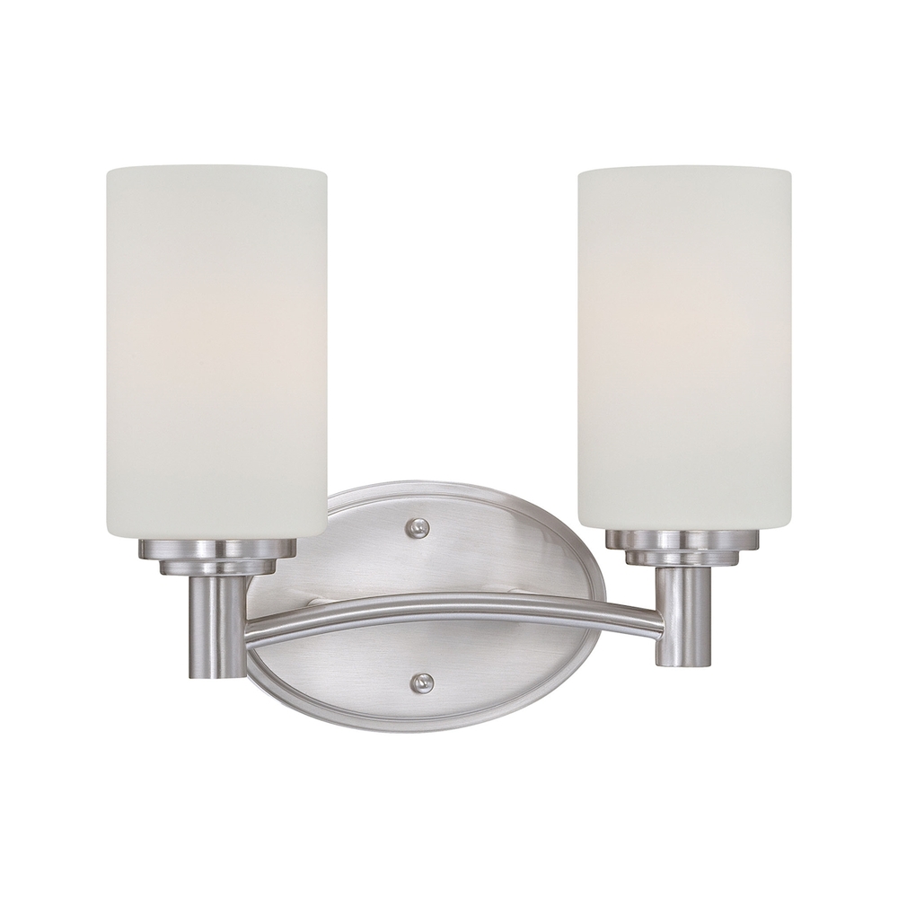 Thomas - Pittman 12'' Wide 2-Light Vanity Light - Brushed Nickel