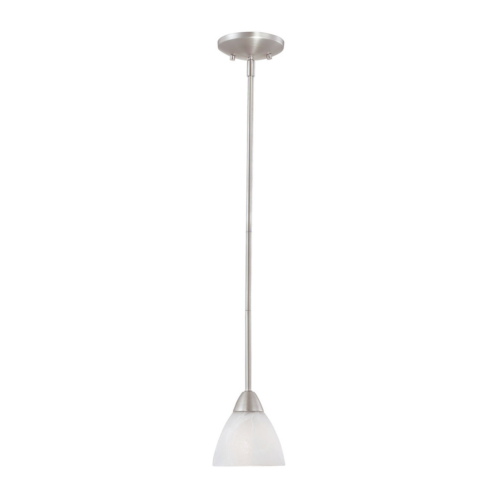 Thomas - Tia 5.24'' Wide 1-Light Mini Pendant - Matte Nickel