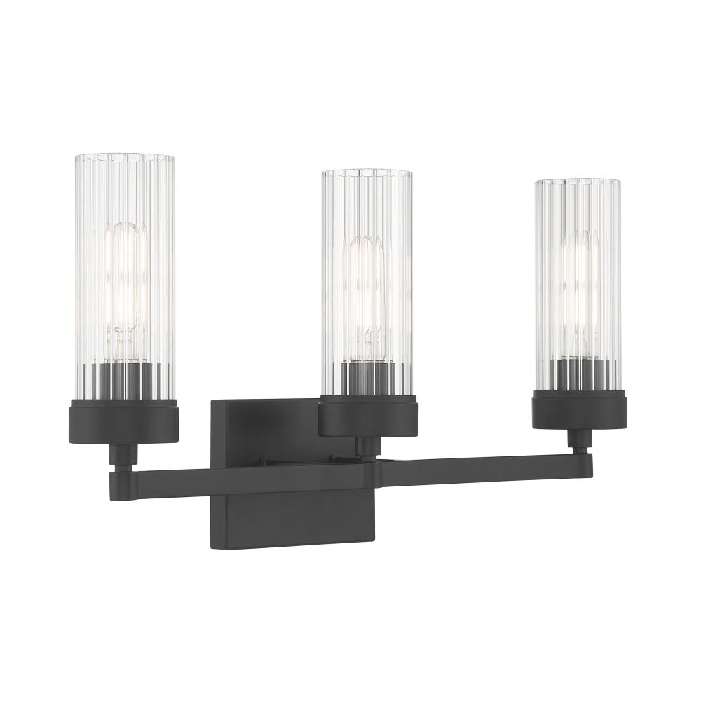 Lida 21'' Wide 3-Light Vanity Light - Matte Black