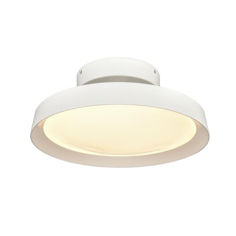 Nancy 13.75'' Wide LED Semi Flush Mount - Matte White