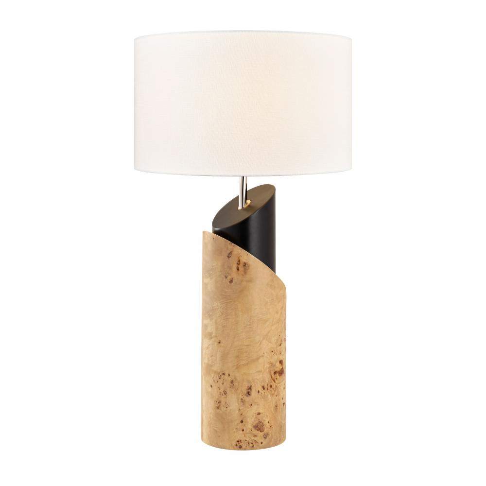 Kincaid 29.5'' High 1-Light Table Lamp - Natural Burl - Includes LED Bulb