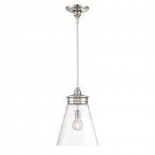 ELK Home 4811-PN-CL - Emma 12'' Wide 1-Light Pendant - Polished Nickel