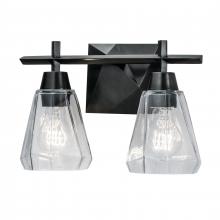 ELK Home 8282-ADB-CL - Arctic 12.4'' Wide 2-Light Vanity Light - Acid Dipped Black